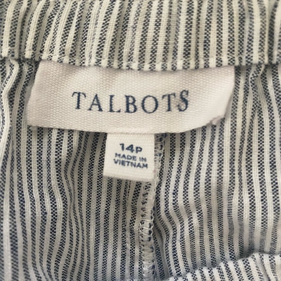 Talbots Light Gray Wide Leg Pants size 14P - Picture 4 of 4